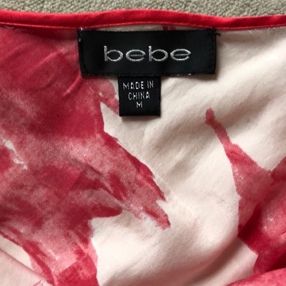 bebe 100% silk halter top - Picture 5 of 6